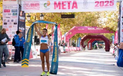 El valenciano Juan Gimeno y la almagreña Gemma Arenas se proclaman campeones incontestables del Quijote Maratón